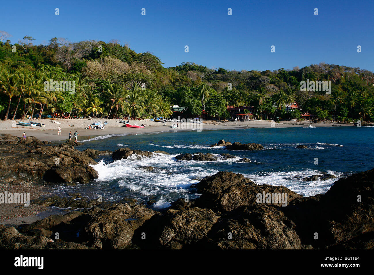 Montezuma beach, Nicoya peninsula, Costa Rica, Central America Stock
