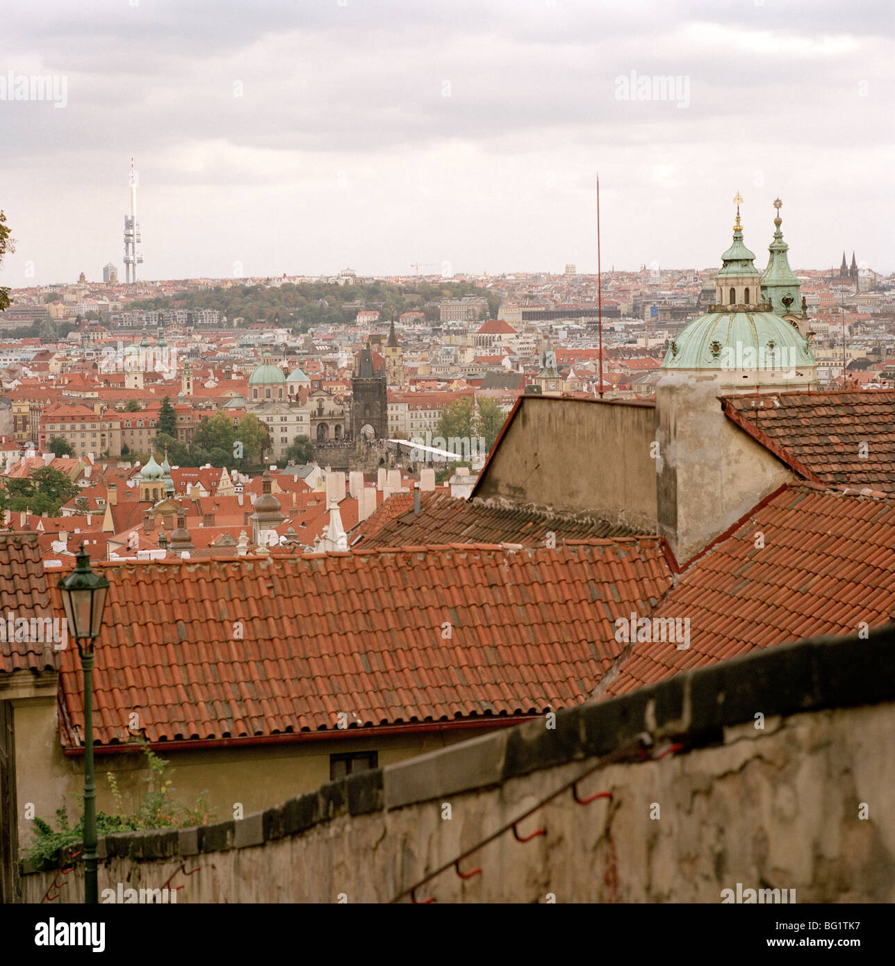 World Travel. Panoramic view over Mala Strana Lesser Town in the