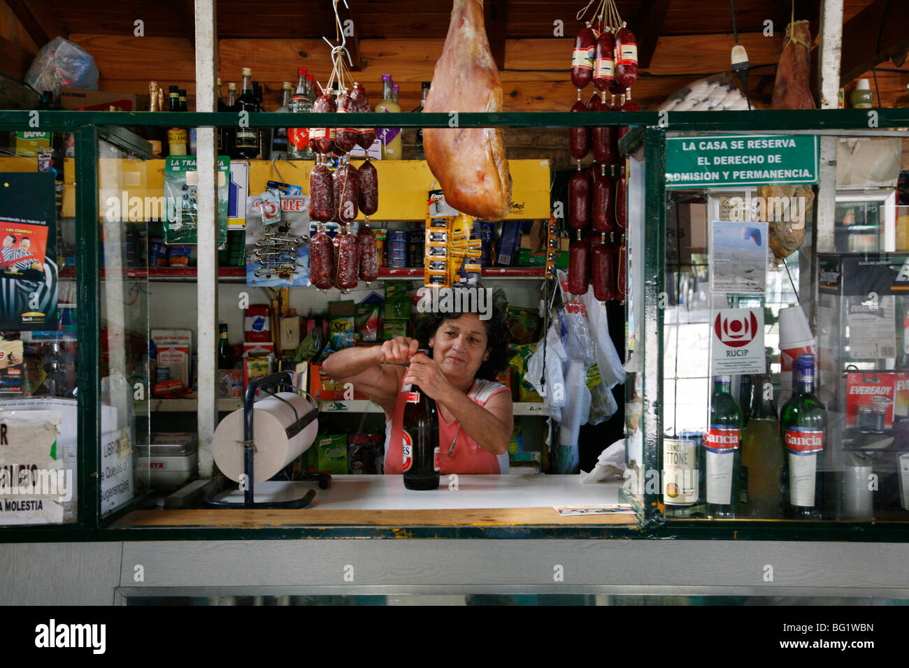Local grocery shop, Valle de Uco, Mendoza Region, Argentina, South America Stock Photo