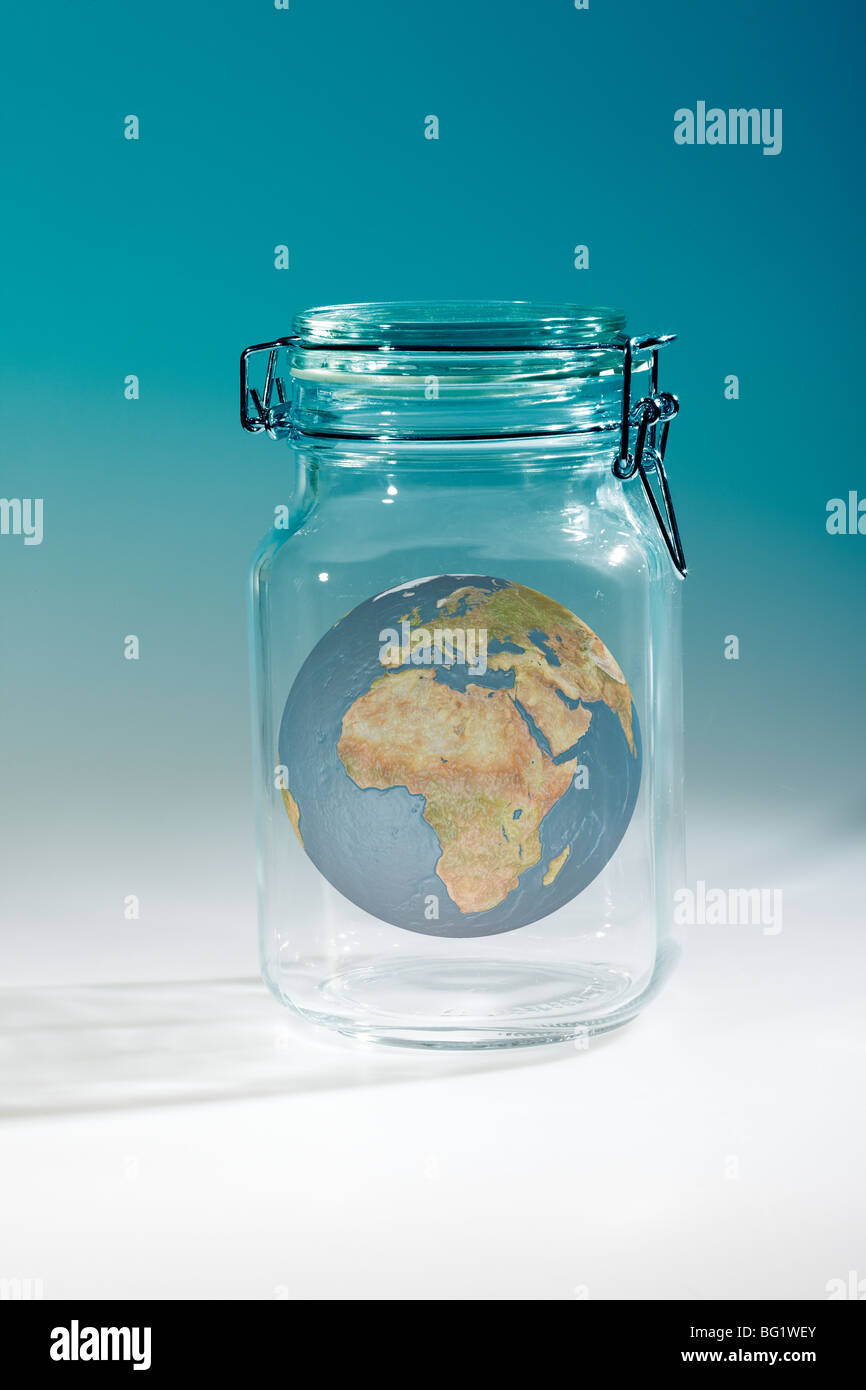 The Planet inside a Kilner Preserving Jar Stock Photo - Alamy