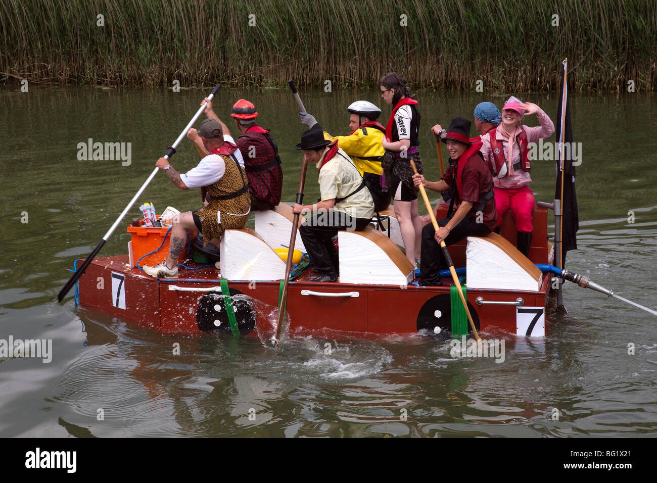 The Annual Raft Race, Lewes, Sussex, England Stock Photo - Alamy