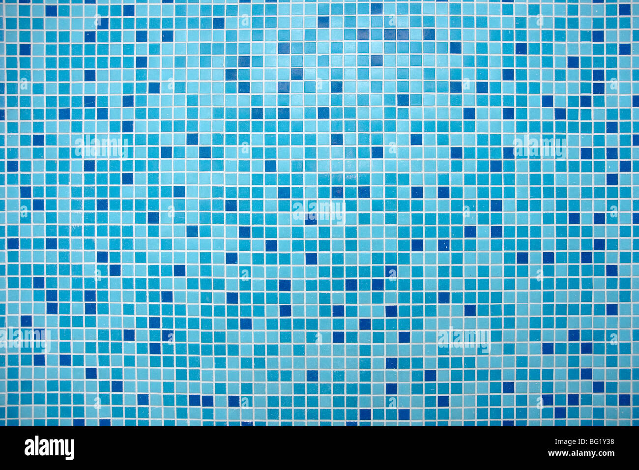 Blue Mosaic Tiles Stock Photo