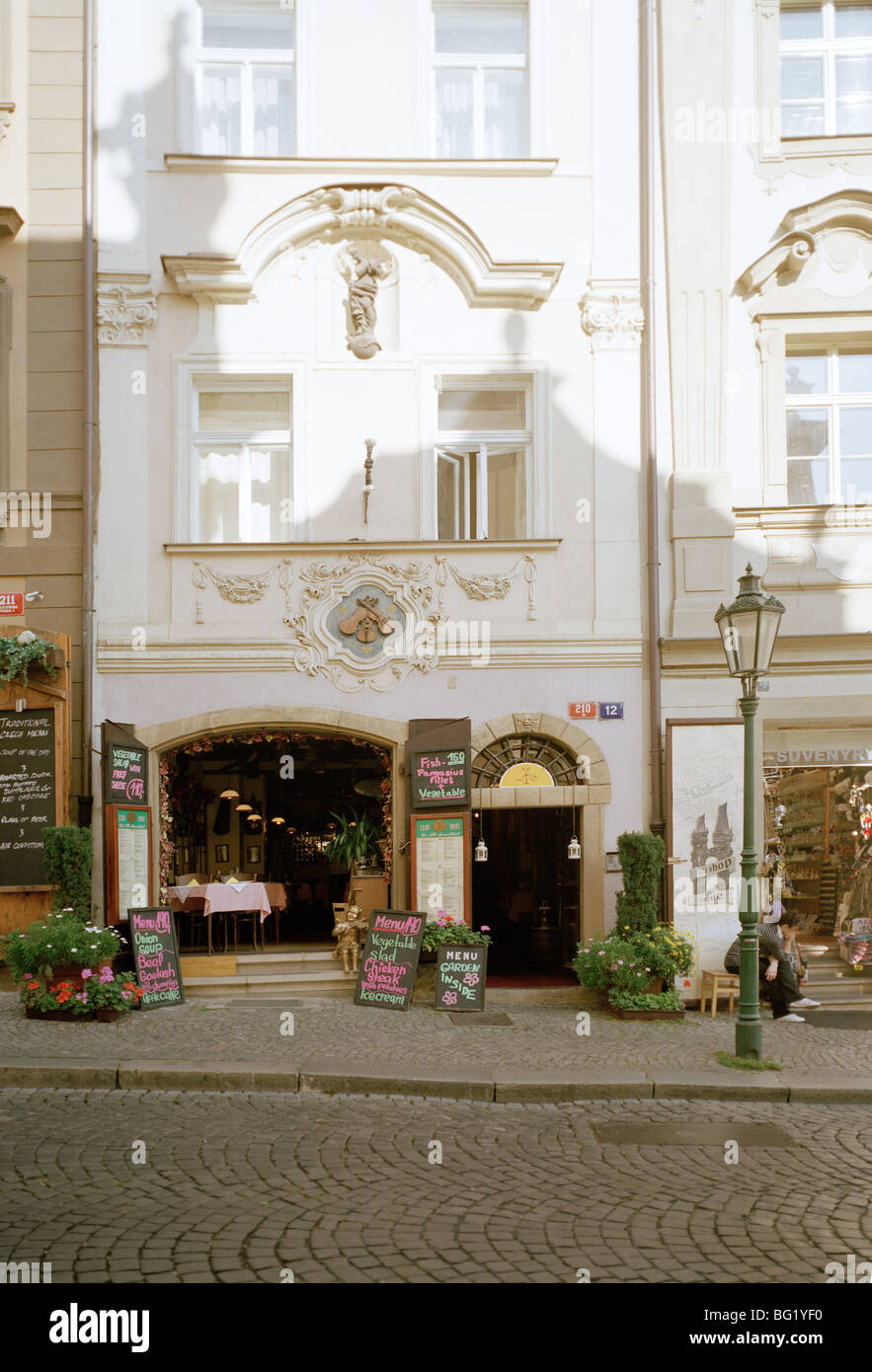 World History Travel. The Three Violins House on Nerudova Street Mala