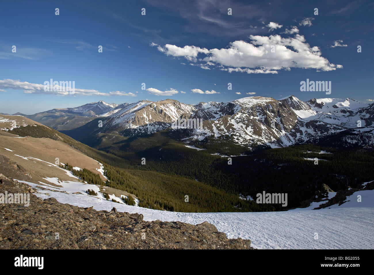 Trail Rideg Rd Snow Colorado trail ridge road hi-res stock photography and images - Alamy