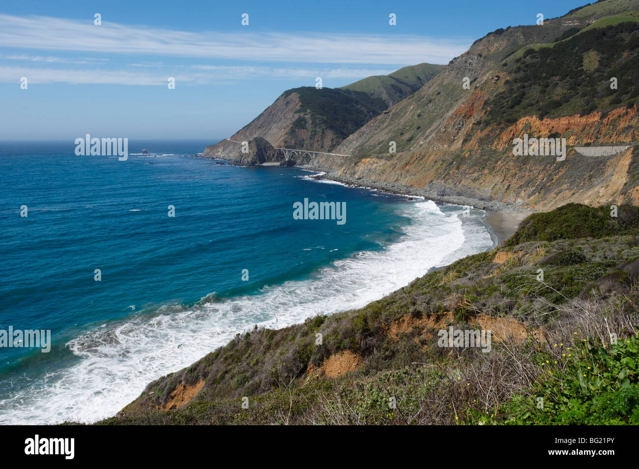 Big Sur Pacific Coastal Highway California USA Stock Photo - Alamy