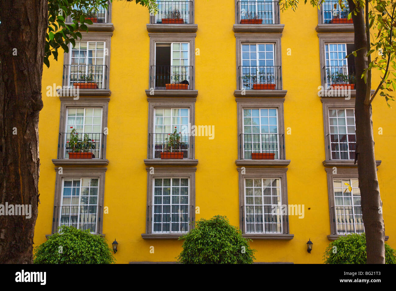 Apartment building in Zona Rosa in Mexico City Stock Photo Alamy