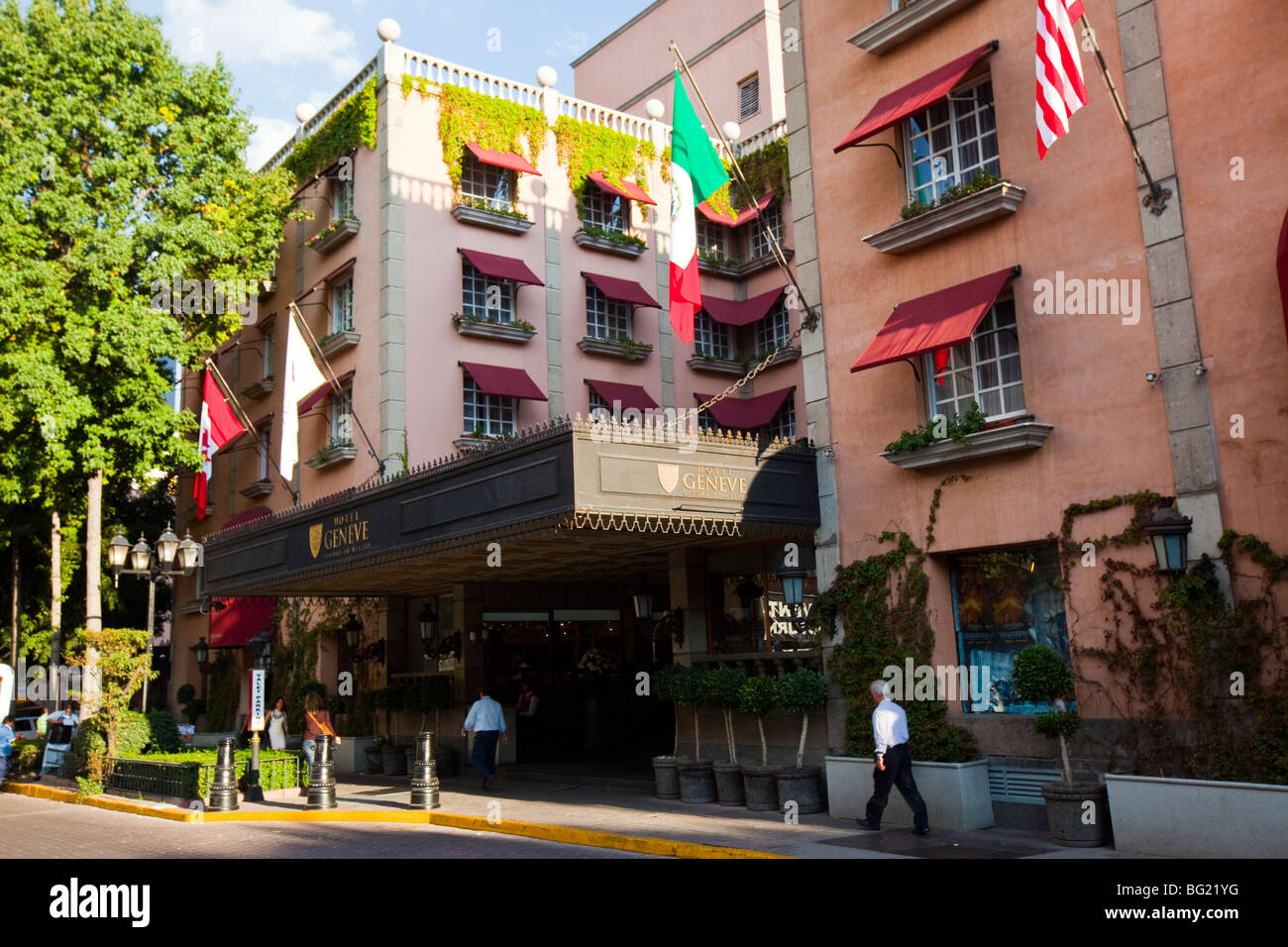 Hotel Geneve in the Zona Rosa in Mexico City Stock Photo Alamy