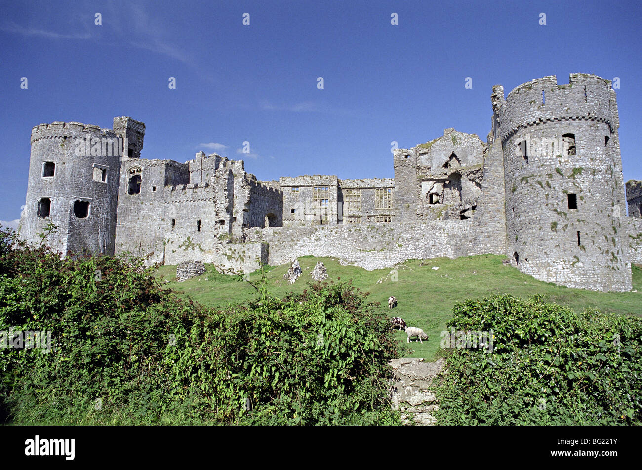carew castle pembrokeshire wales Stock Photo - Alamy