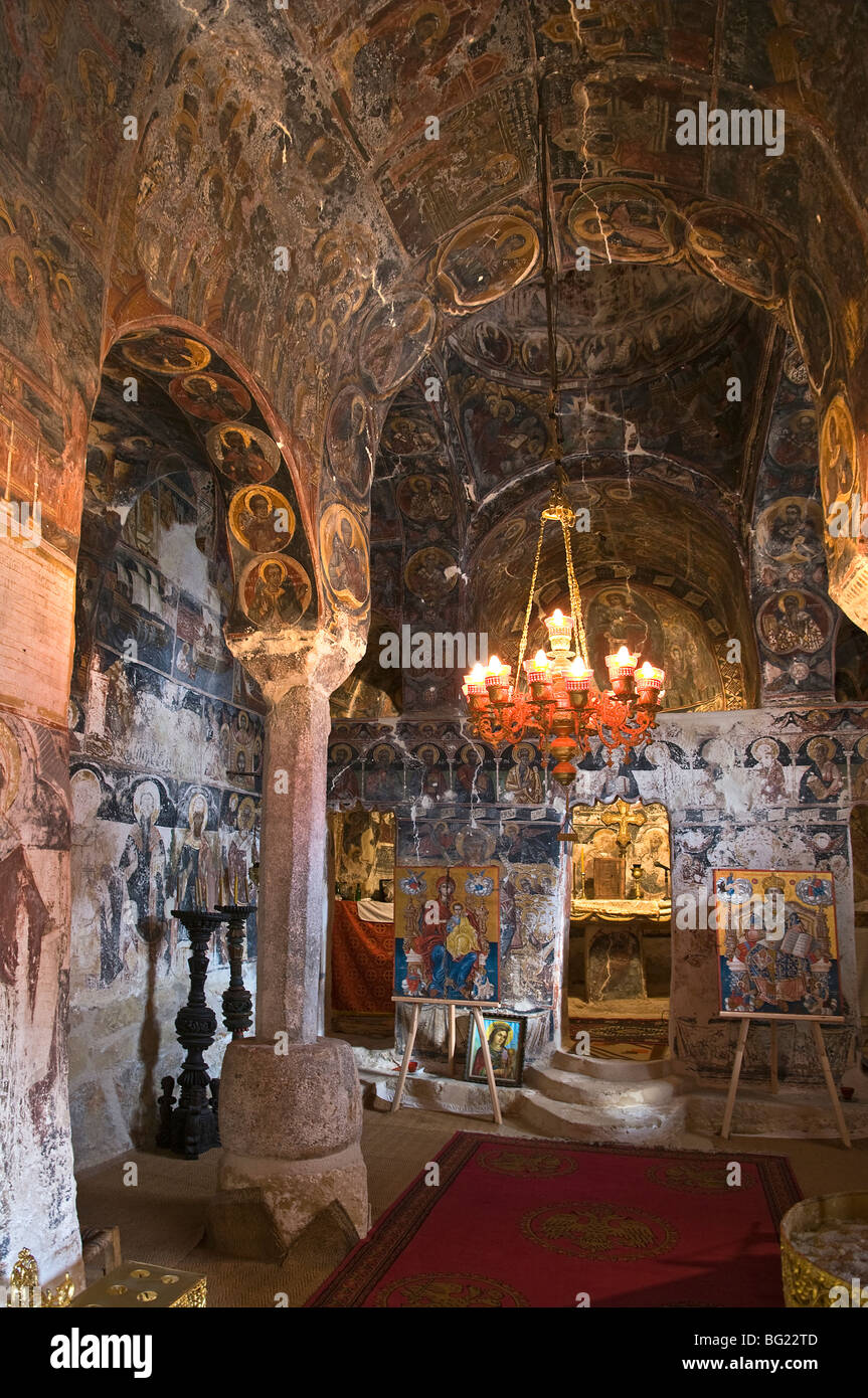 The Interior Of The Byzantine Church Of Agios Nikolaos At