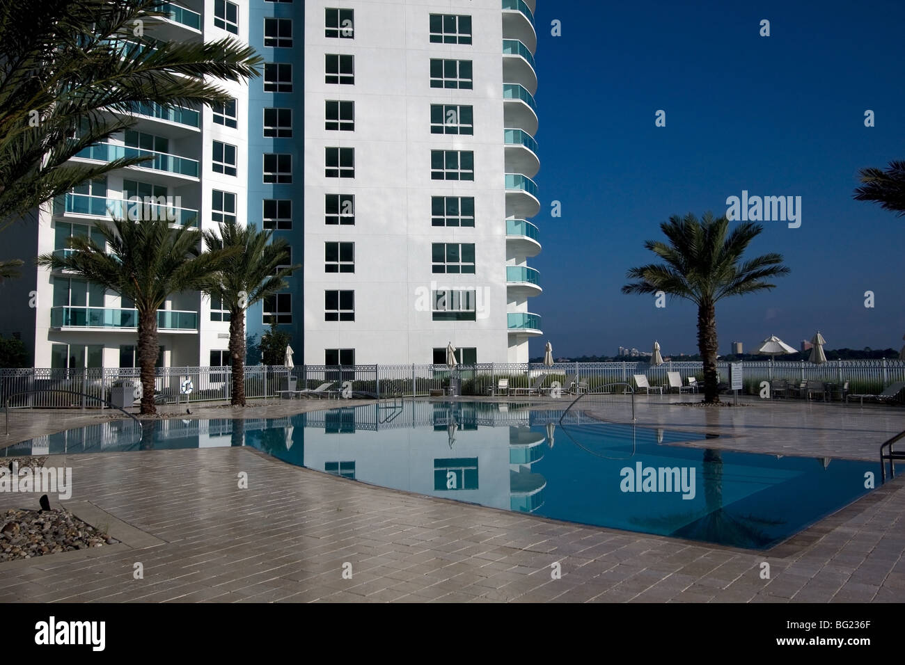 Condo view of the Halifax river in Florida Stock Photo Alamy