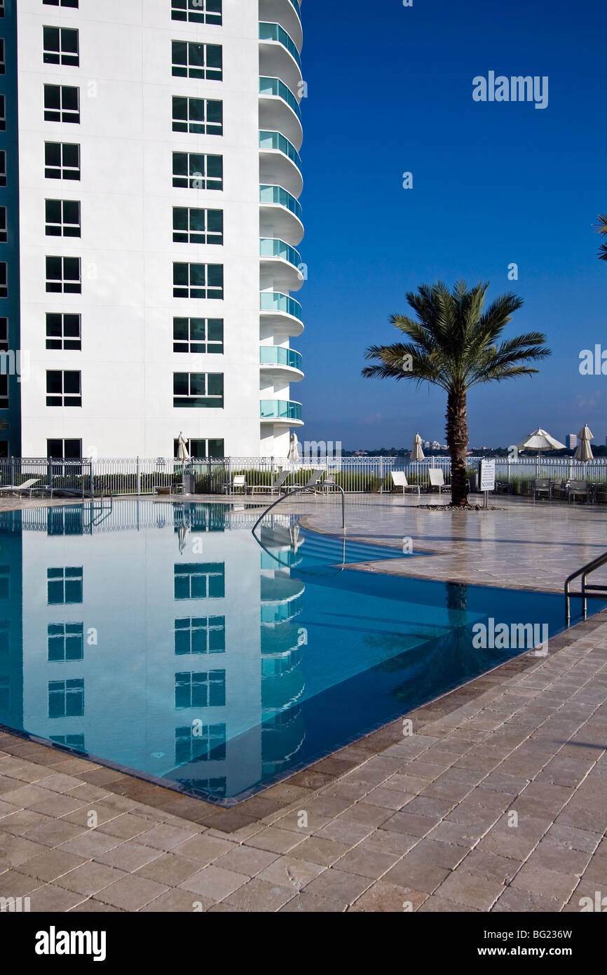 Condo view of the Halifax river in Florida Stock Photo Alamy