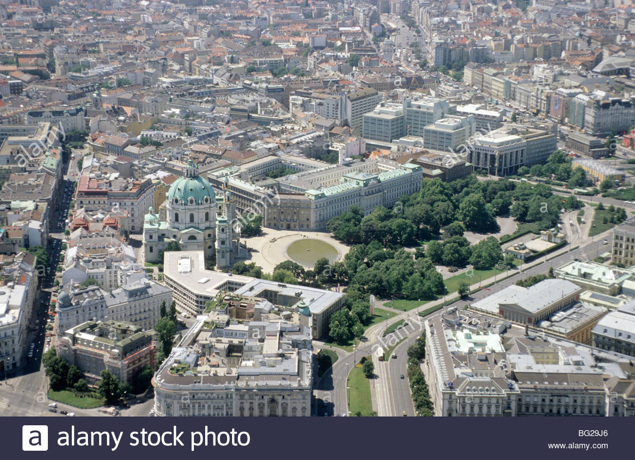 Wien, Luftbild - Vienna, Aerial View Stock Photo, Royalty Free Image
