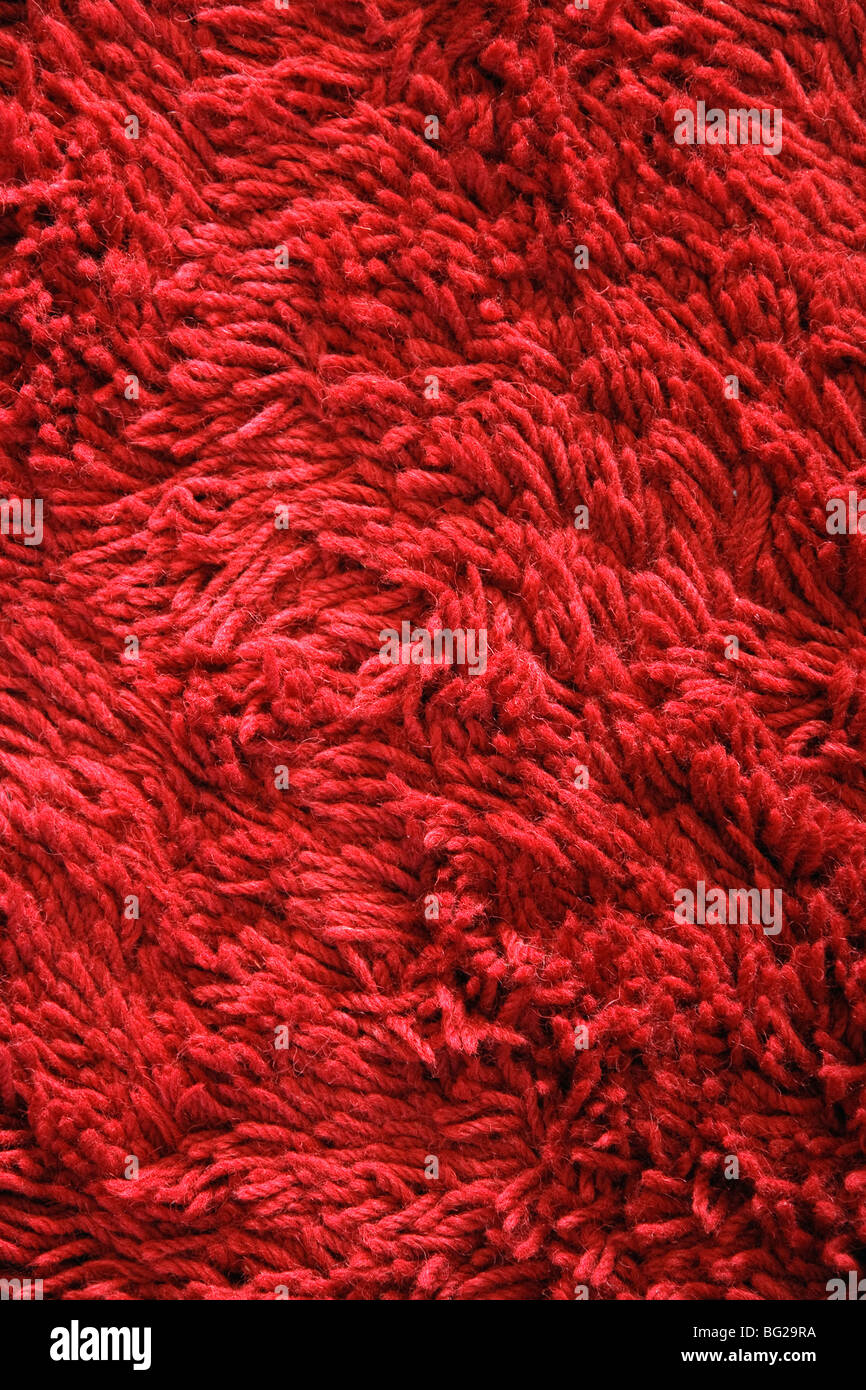 Fluffy Red Carpet background Stock Photo