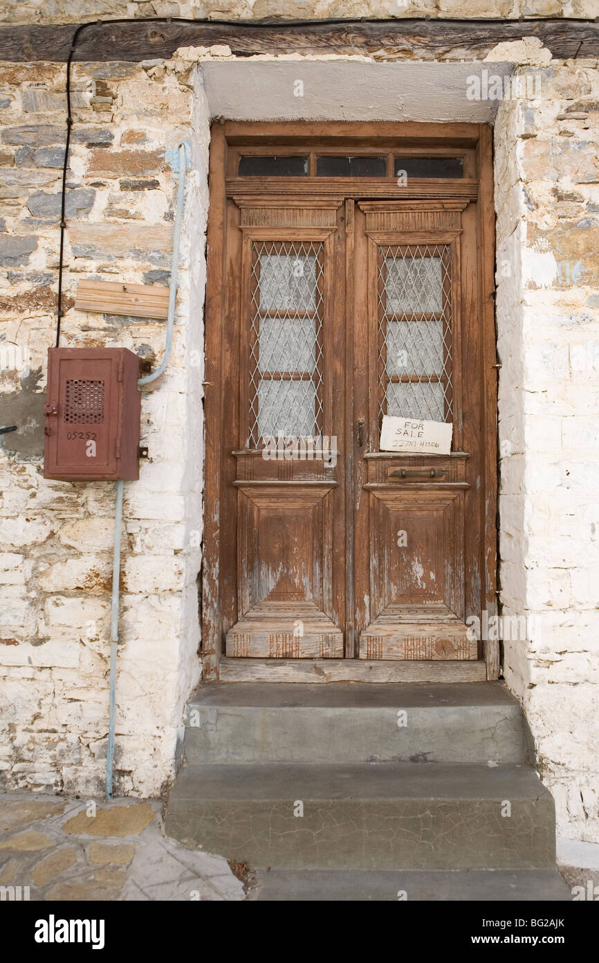 Old Greek Doors Samos Stock Photo 27097131 Alamy