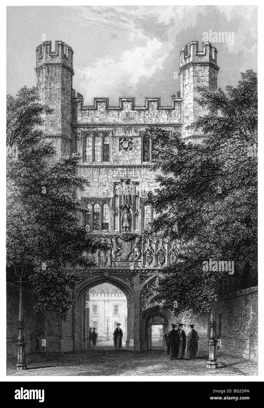 Trinity College, Cambridge - Entrance Gateway Stock Photo