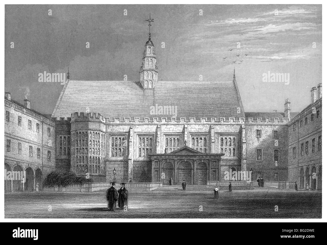 Trinity College, Cambridge – Second Court and Hall Stock Photo
