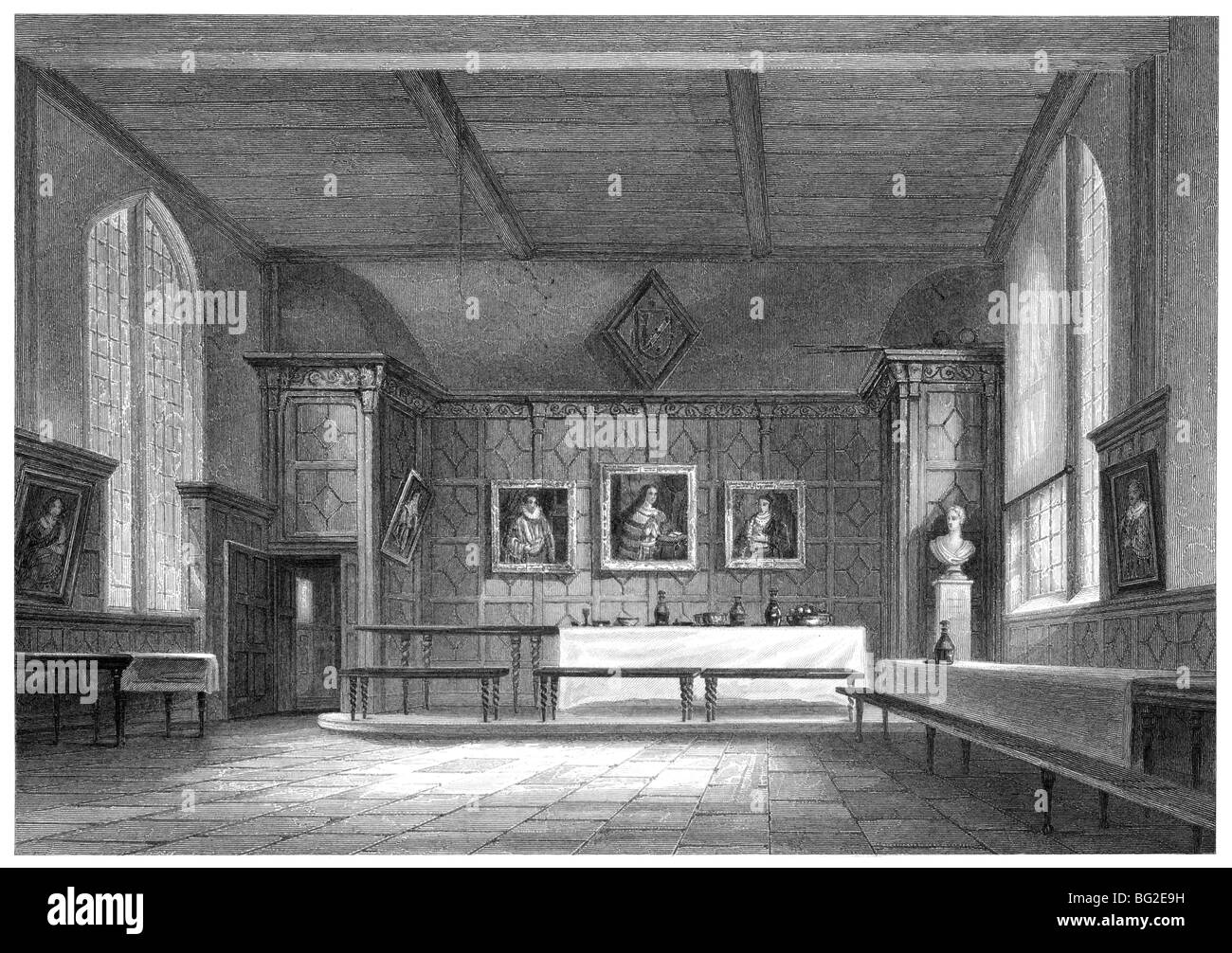 Pembroke College, Cambridge  - Hall Stock Photo