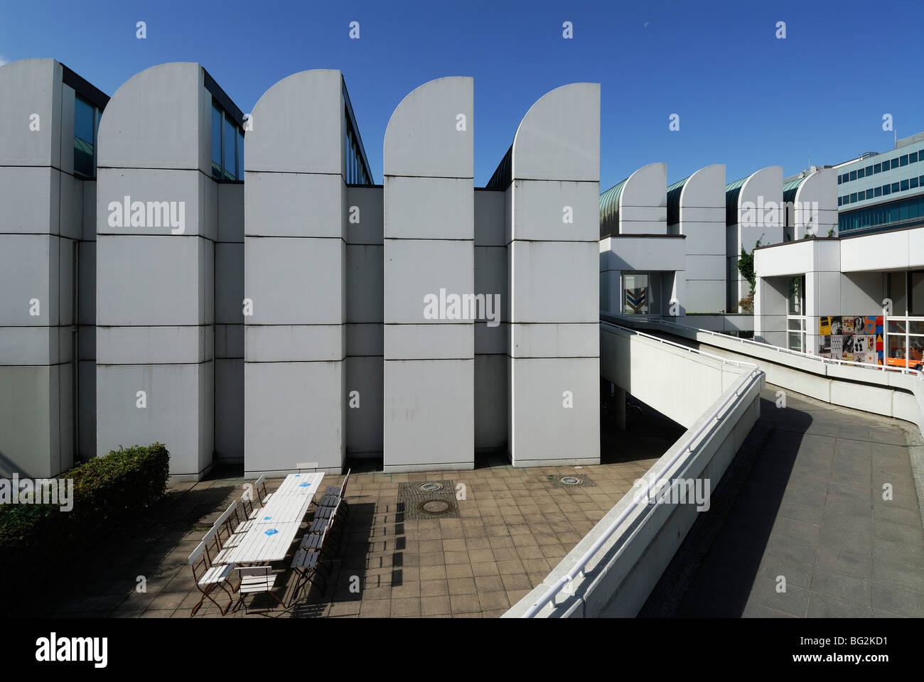 Berlin. Germany. Bauhaus Archive & Design Museum designed by Walter Gropius 1976-79. Stock Photo
