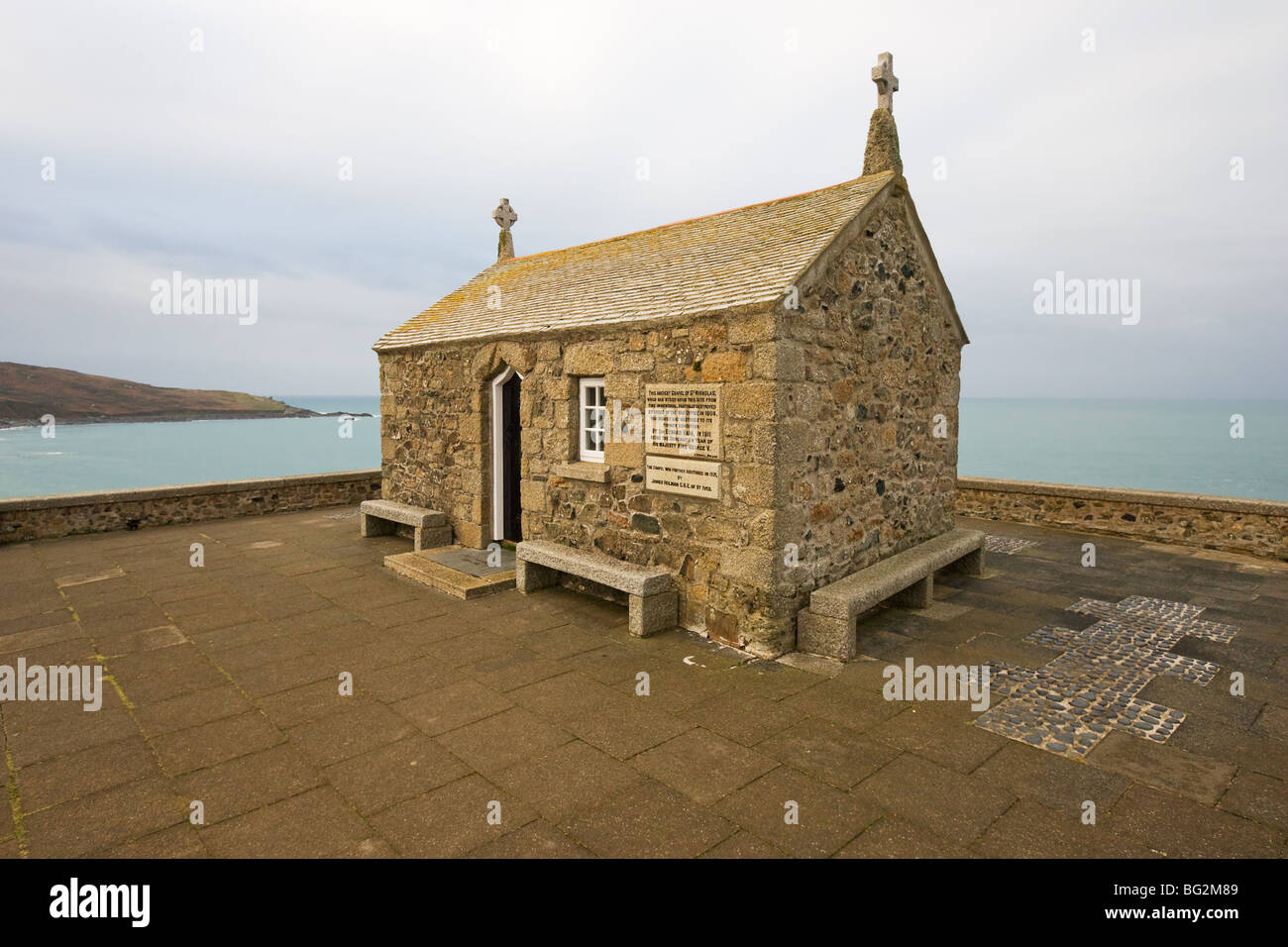 The Ancient Chapel Of St Nicholas Situated On The Island At