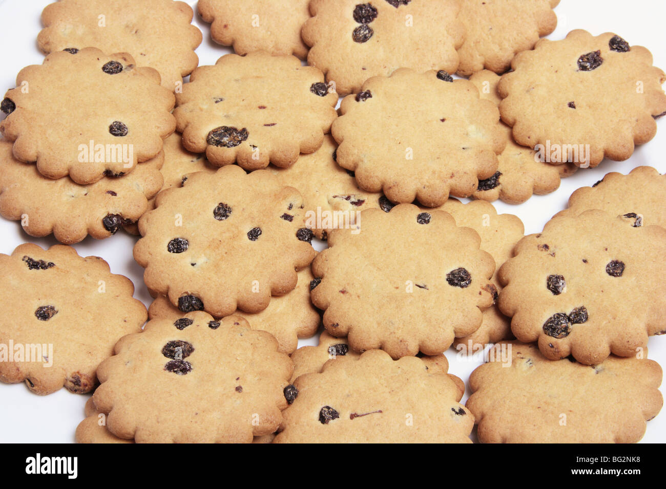 Raisin Biscuits Stock Photo