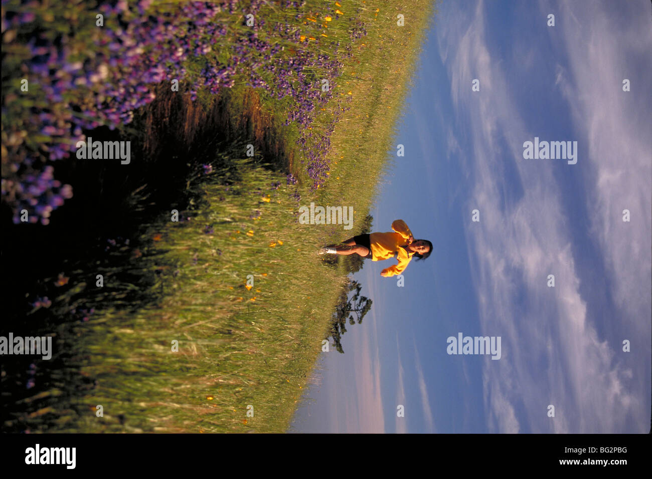 Asian woman power walking hi-res stock photography and images - Alamy