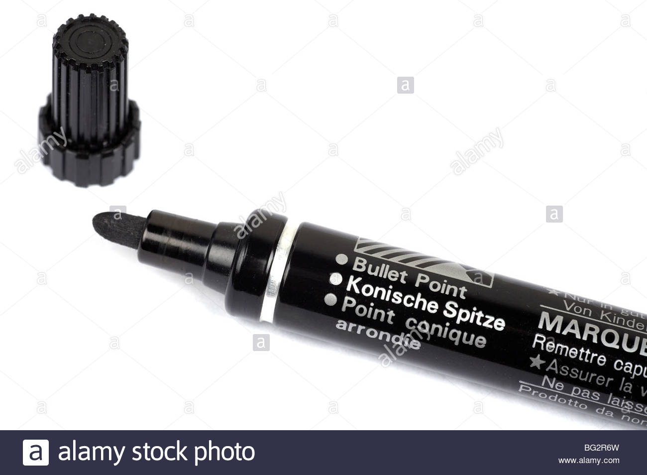 Black marker pen Stock Photo