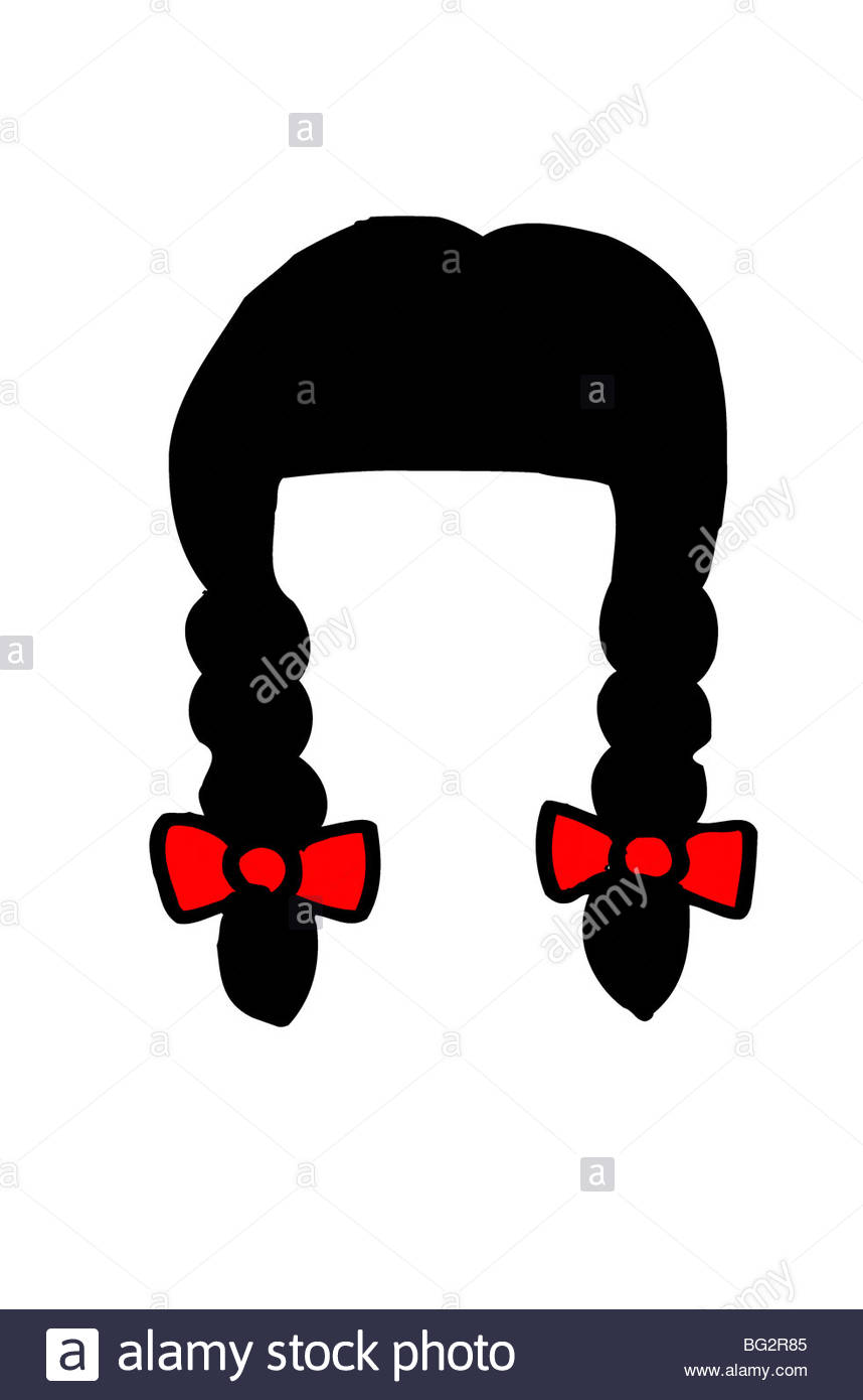Pigtails Cut Out Stock Images &amp; Pictures - Alamy