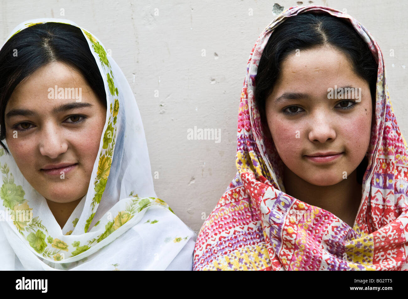 Portraits of a beautiful Hunzakut women taken in the beautiful Hunza
