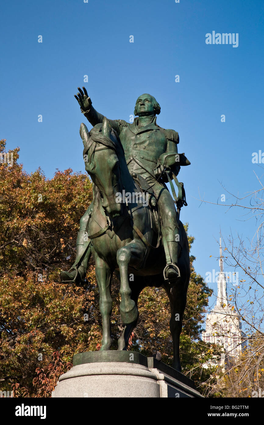 Washington Statue, Union Square park, NYC Stock Photo Alamy