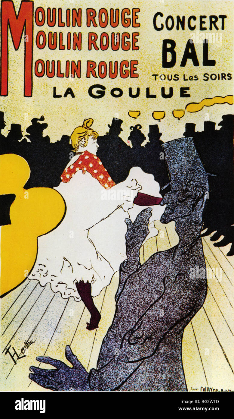 Henri de Toulouse-Lautrec Affiche Poster Moulin-Rouge : La Goulue Stock  Photo - Alamy