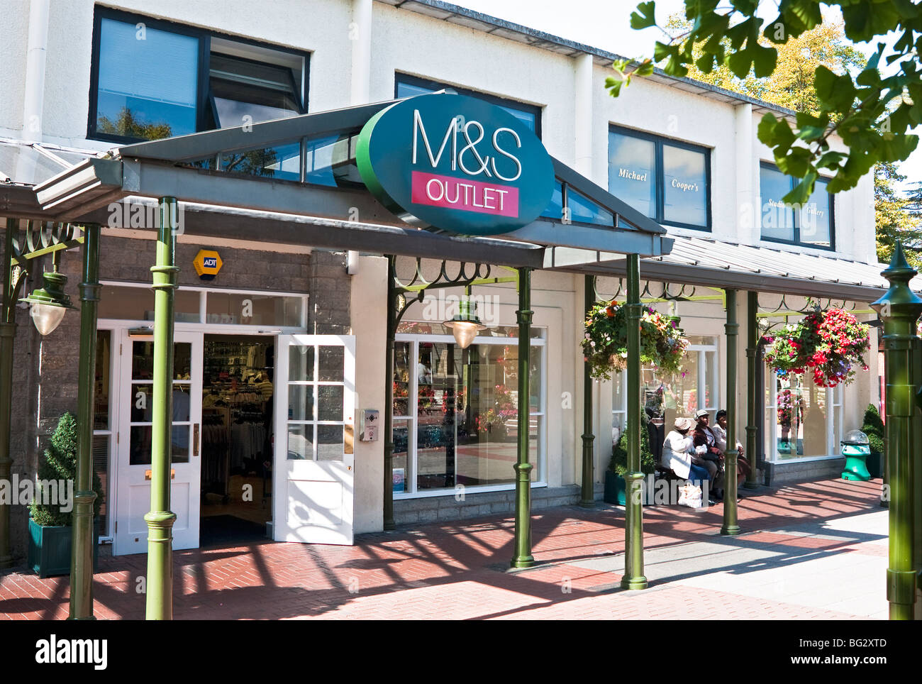 Marks and Spencer M & S outlet store in Street Somerset Stock Photo