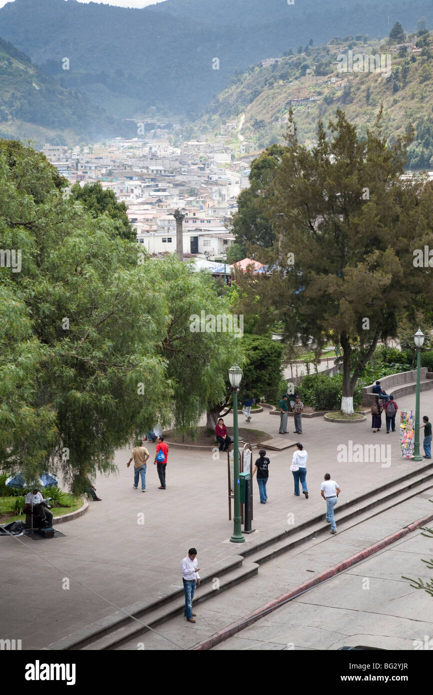 Parque Centro America in Quetzaltenango Guatemala. Stock Photo