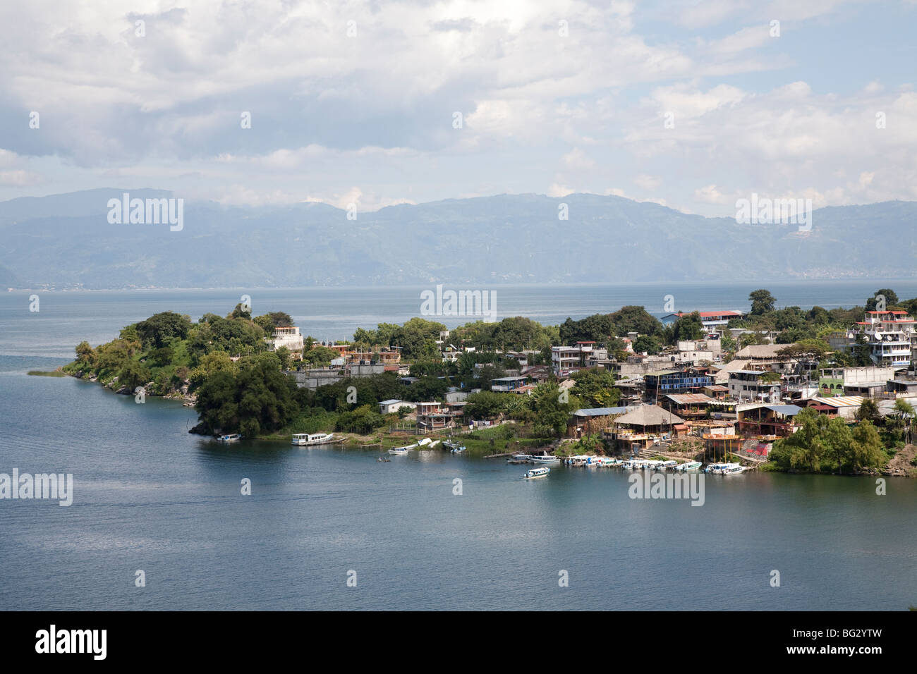 San Pedro La Laguna at Lake Atitlan Guatemala. Stock Photo