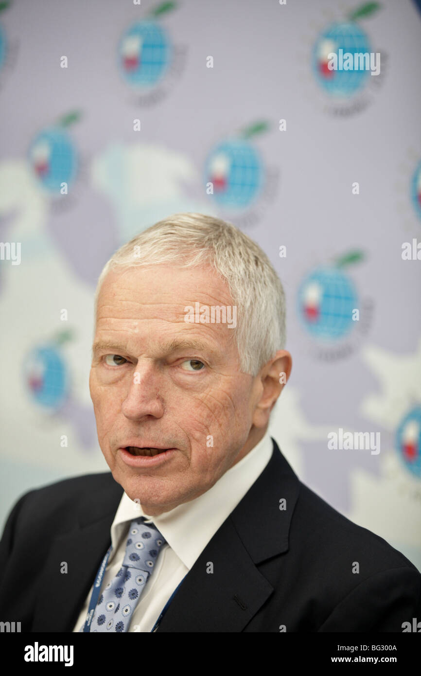 Edmund Strother Phelps,  American economist and the winner of the 2006 Nobel Memorial Prize in Economic sciences Stock Photo