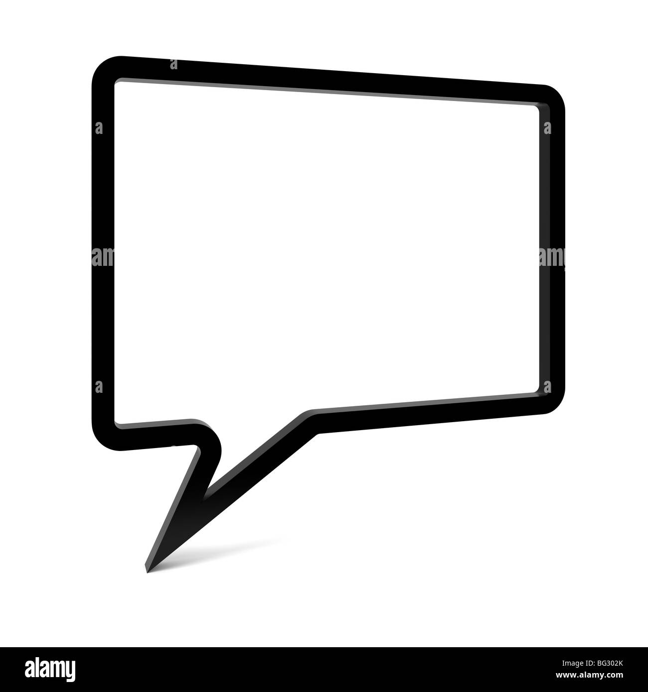 Speech bubble Black and White Stock Photos & Images - Alamy