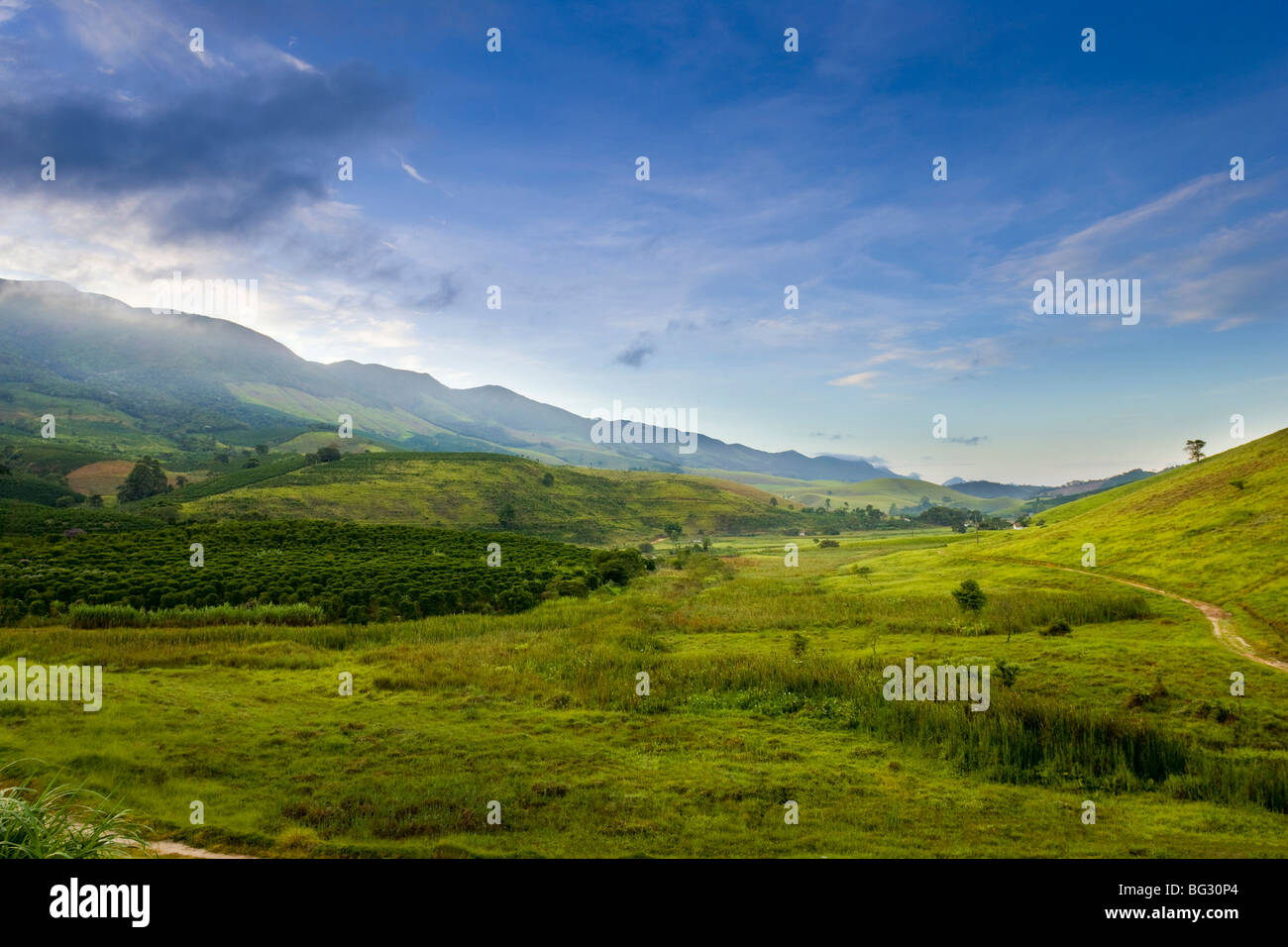 A view to the Caparao Sierra located in Minas Gerais, Brazil. Stock Photo