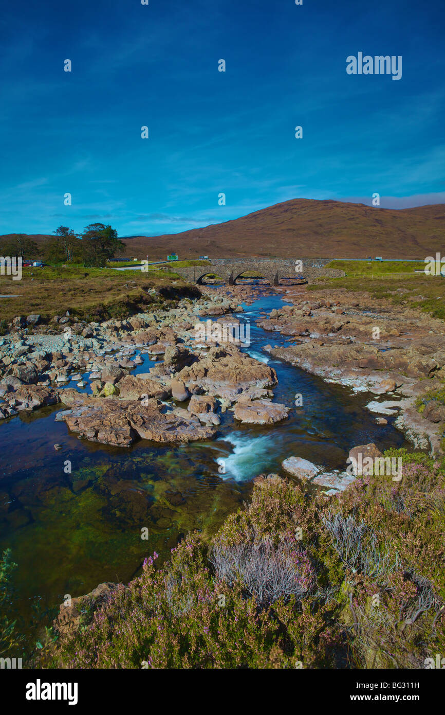 A scene from Glen Sligachan, Isle of Skye, Scotland Stock Photo