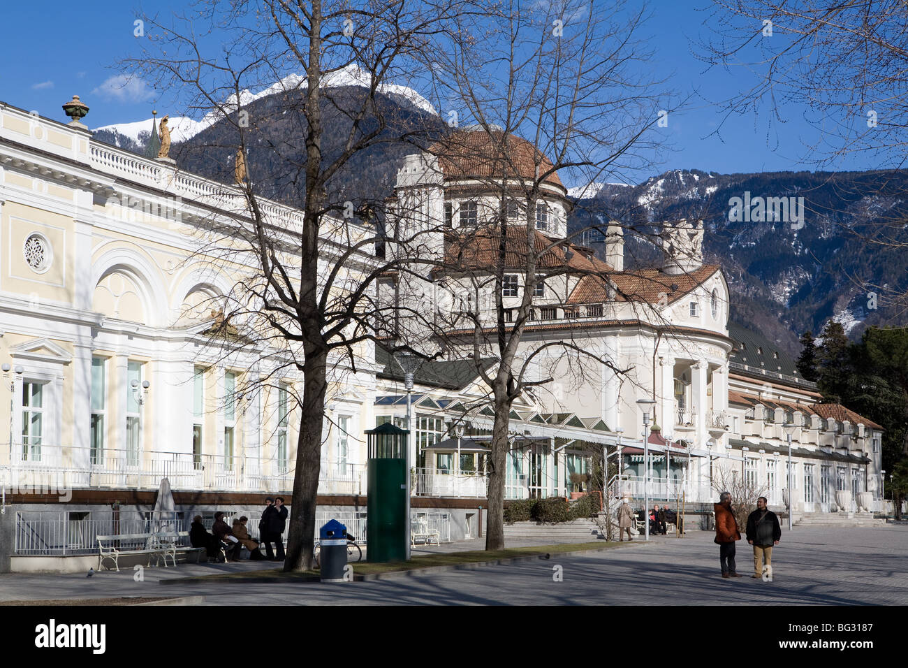 Europe, Italy, Alto Adige, Merano, spa house, Stock Photo