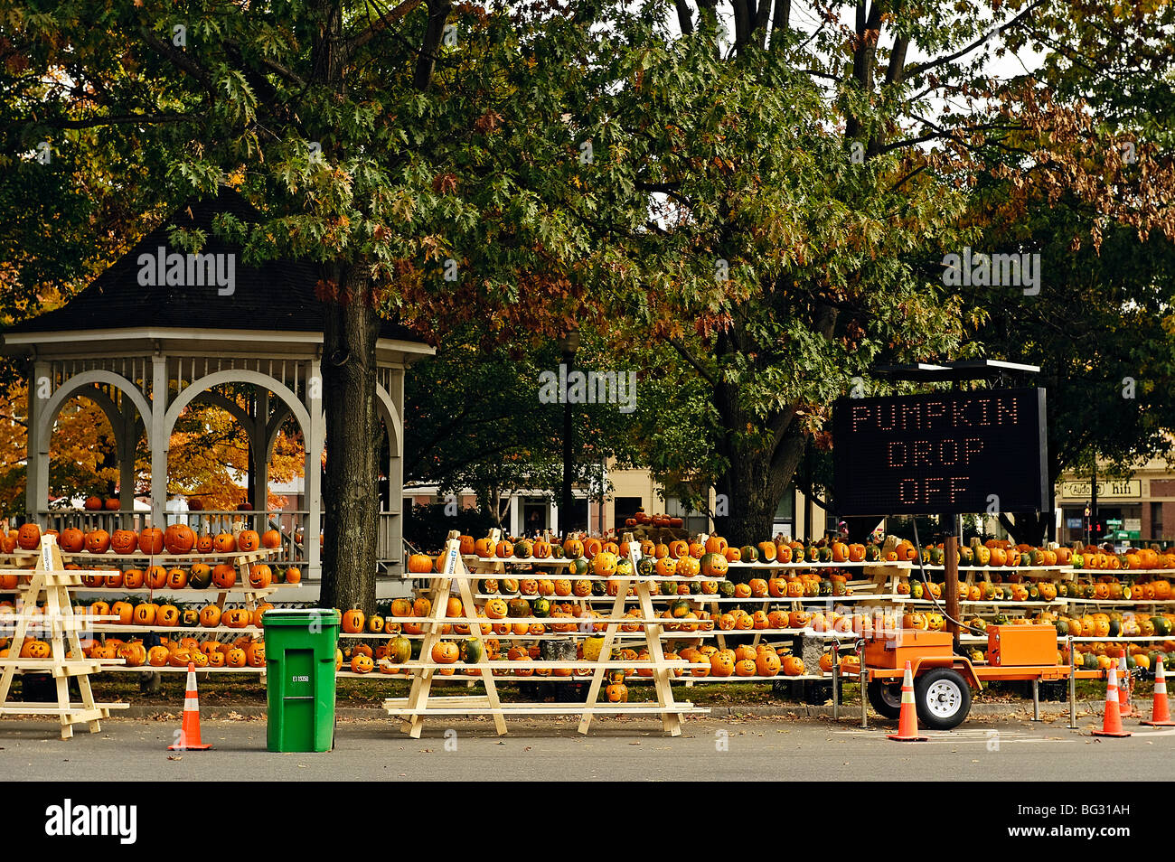 Pumpkin festival, Keene, Cheshire County, New Hampshire, USA Stock