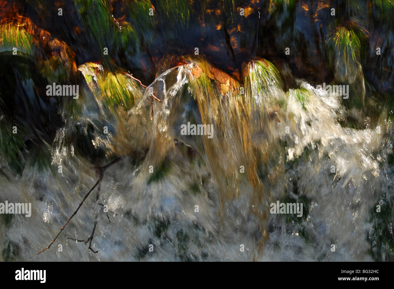 Abstract scene of a waterfall Stock Photo