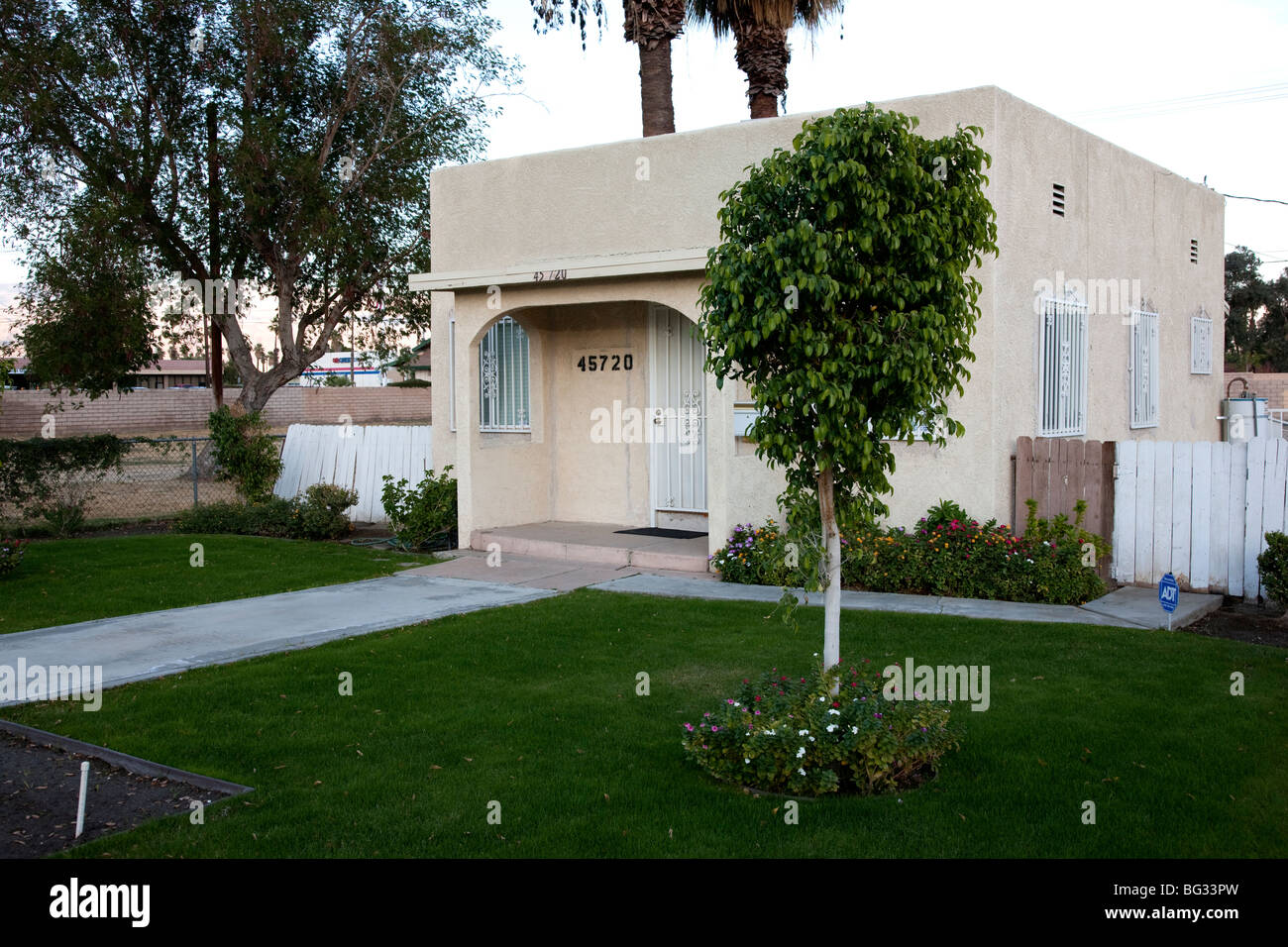 Single family residence, Indio, California Stock Photo