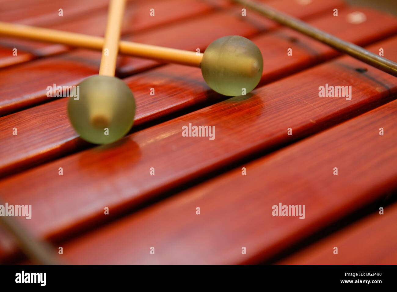 Glockenspiel, wooden musical instrument. xylophone Stock Photo Alamy