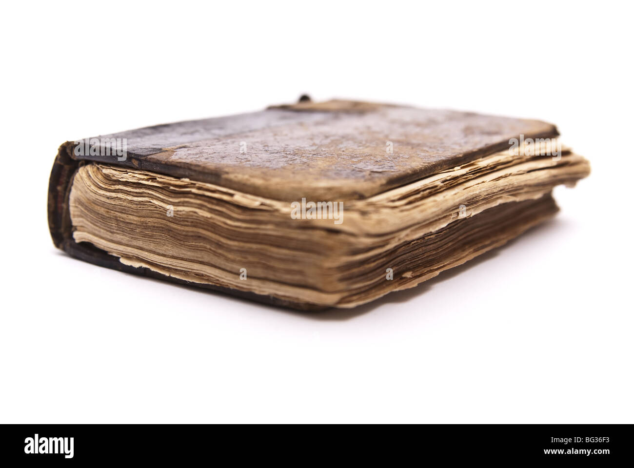 old antique book isolated Stock Photo
