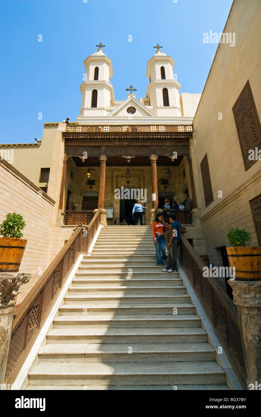 Hanging Church, Coptic Cairo, Cairo, Egypt, North Africa, Africa Stock Photo