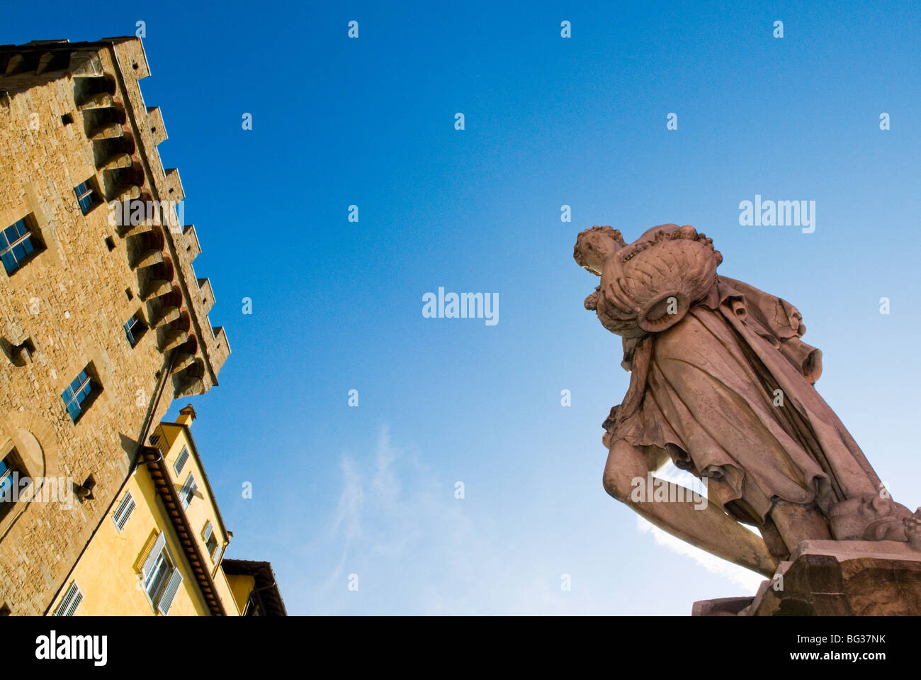 Statue of the Spring, Ponte Santa Trinita, Florence (Firenze), Tuscany, Italy, Europe Stock Photo