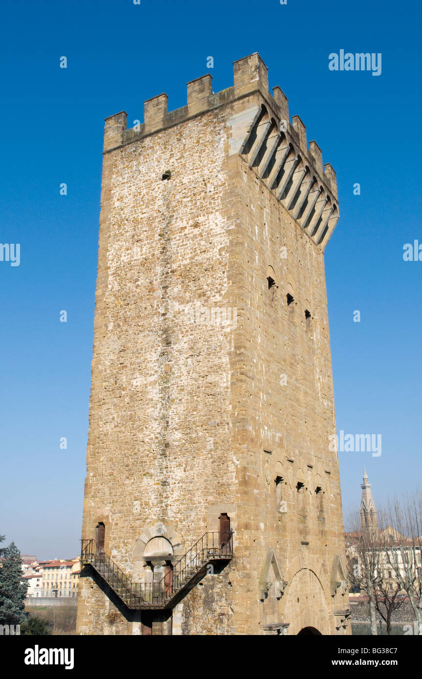 Torre of San Niccolo, Florence (Firenze), UNESCO World Heritage Site, Tuscany, Italy, Europe Stock Photo
