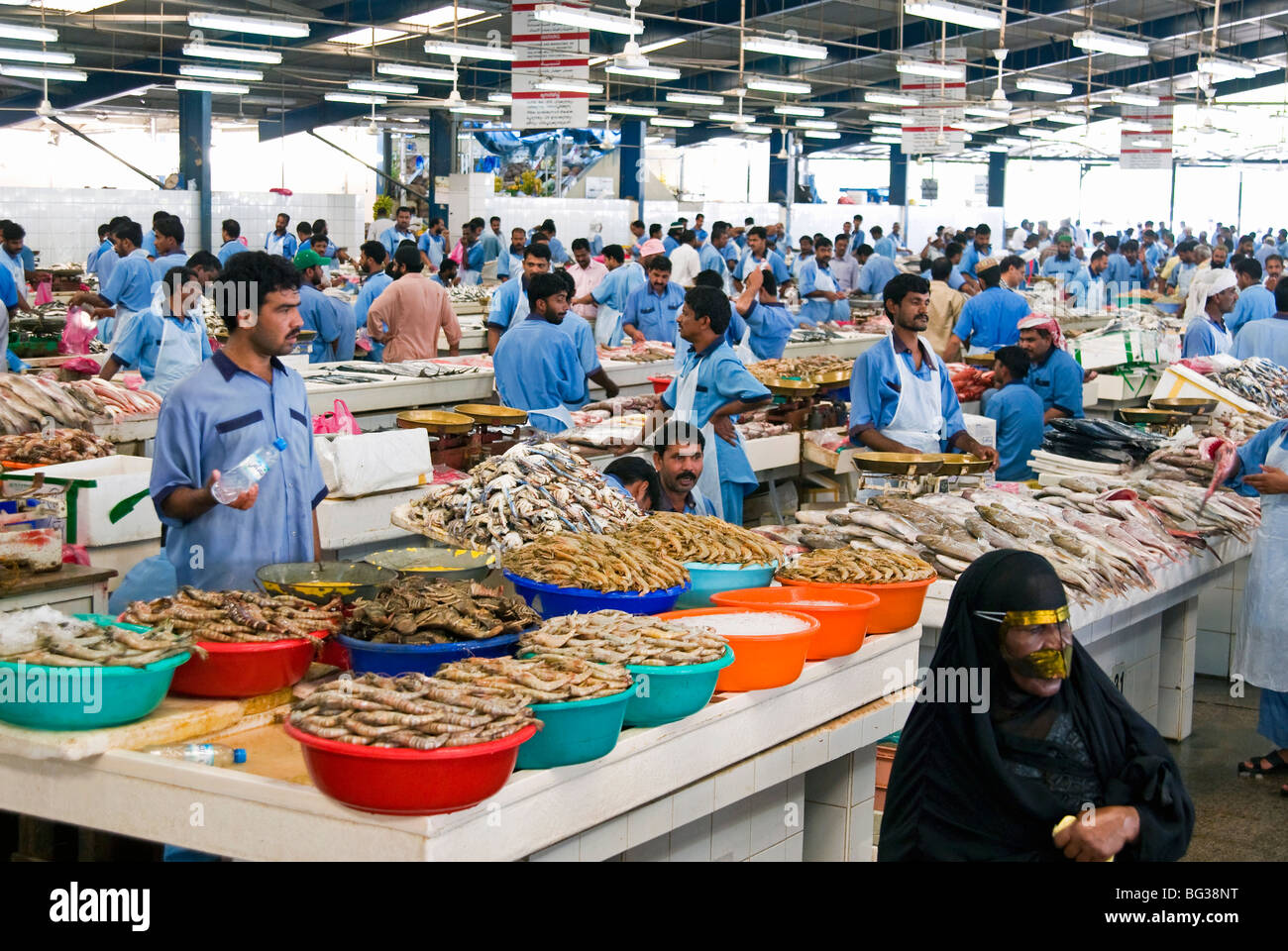 Fish Market, Dubai, United Arab Emirates, Middle East Stock Photo Alamy