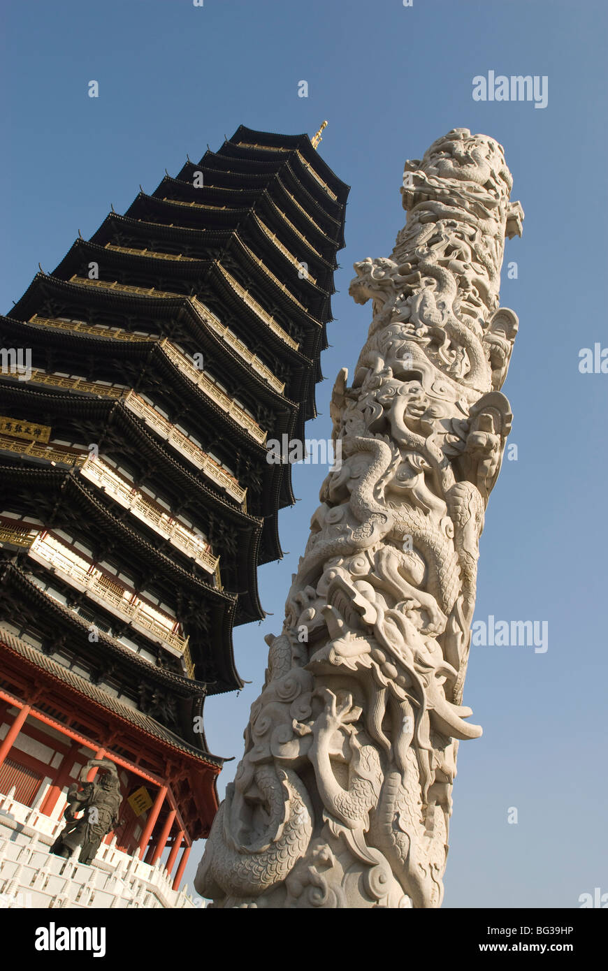 Tianning Pagoda, Changzhou, Jiangsu province, China, Asia Stock Photo