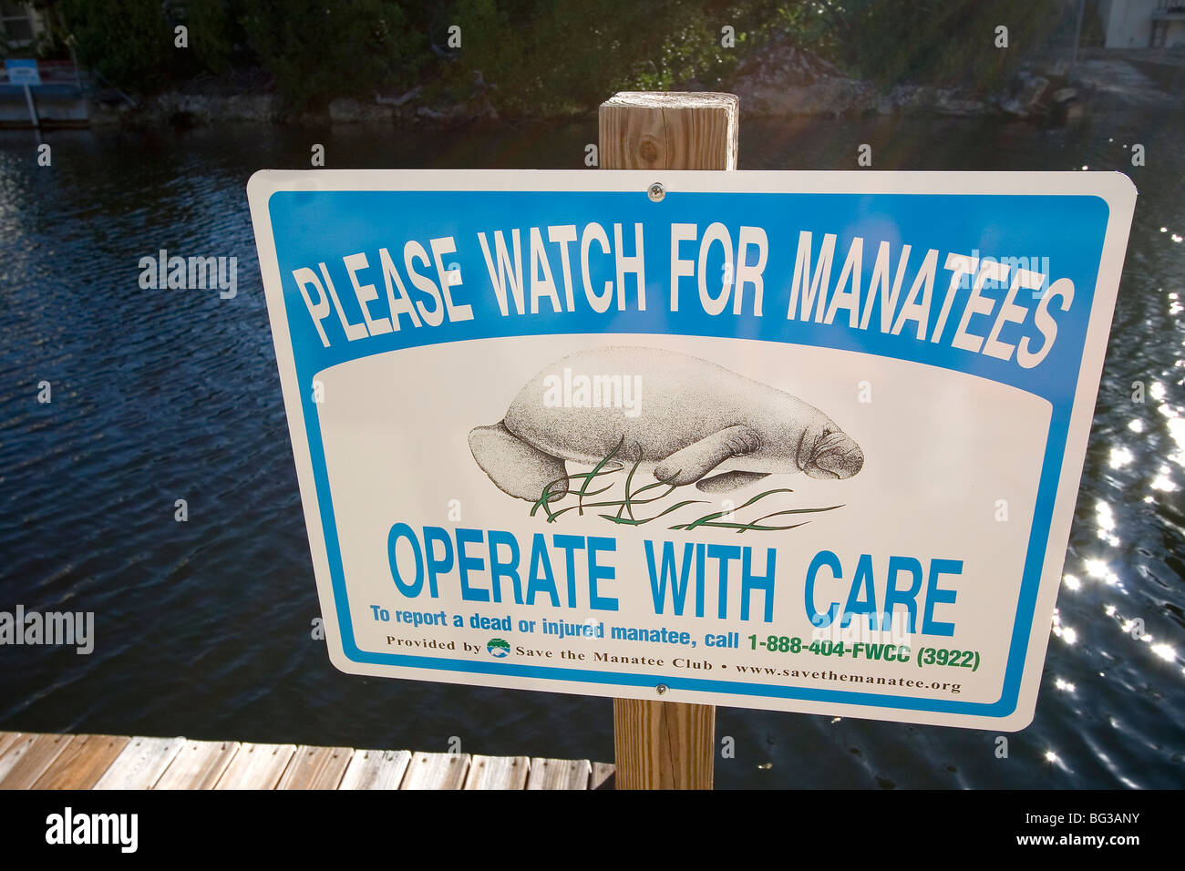 Caution Boaters Watch for Manatee Sign 30x24