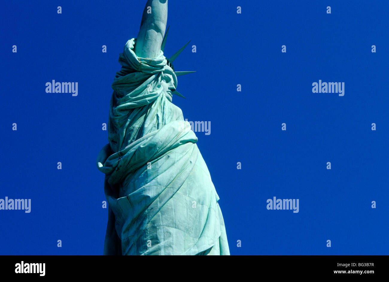 The Statue of Liberty in New York harbour New York USA Stock Photo Alamy
